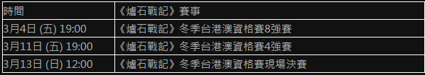 《炉石战记》、《暴雪英霸》台港澳总决赛