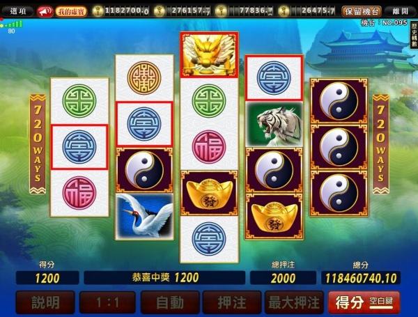 至尊娱乐城「转运神龙」720 种得分组合震撼上线！