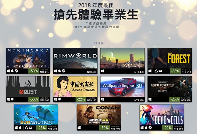 steam年度排行