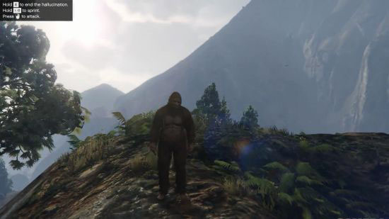 GTA5富兰克林变身大脚怪