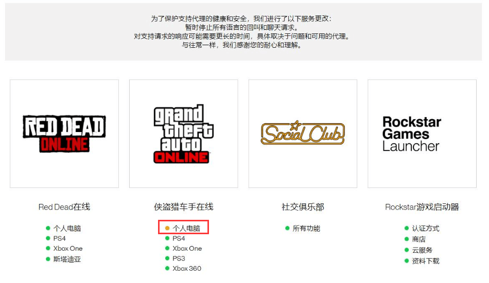Gta5服务器故障无法进入线上模式公告
